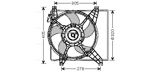 Ventilatorwiel-motorkoeling Ava Cooling HY7504