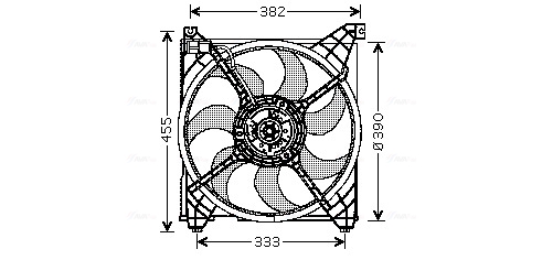 Ventilatorwiel-motorkoeling Ava Cooling HY7508