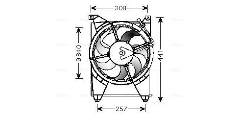 Ventilatorwiel-motorkoeling Ava Cooling HY7514