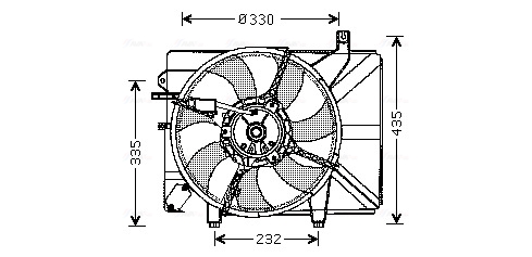 Ventilatorwiel-motorkoeling Ava Cooling HY7526