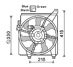 Ventilatorwiel-motorkoeling Ava Cooling HY7534