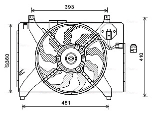 Ventilatorwiel-motorkoeling Ava Cooling HY7536