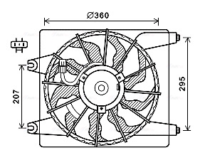 Ventilatorwiel-motorkoeling Ava Cooling HY7560