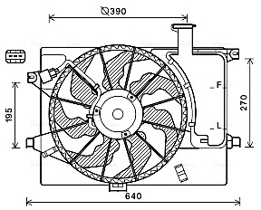 Ventilatorwiel-motorkoeling Ava Cooling HY7567