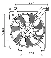 Ventilatorwiel-motorkoeling Ava Cooling HY7568