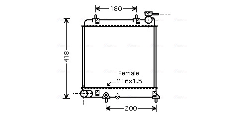 Radiateur Ava Cooling HYA2129
