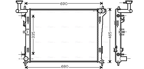 Radiateur Ava Cooling HYA2180