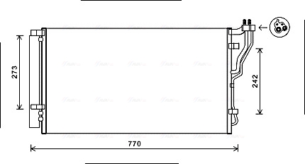 Airco condensor Ava Cooling HYA5246D