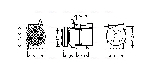 Airco compressor Ava Cooling HYAK257