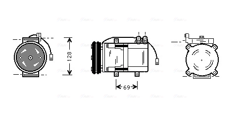 Airco compressor Ava Cooling HYK063