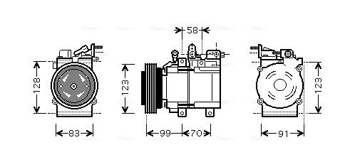 Airco compressor Ava Cooling HYK197