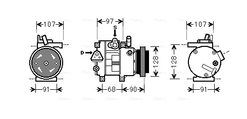 Airco compressor Ava Cooling HYK215