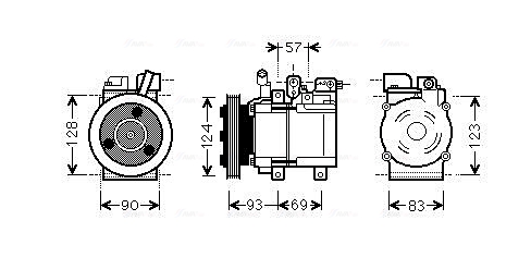 Airco compressor Ava Cooling HYK259