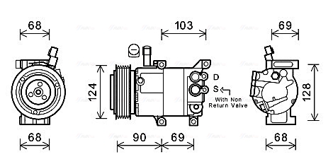 Airco compressor Ava Cooling HYK382