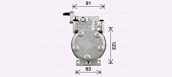 Ava Cooling Airco compressor HYK593