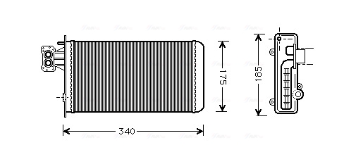 Kachelradiateur Ava Cooling IV6047