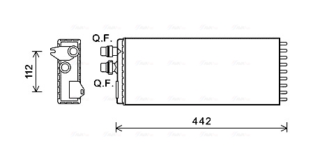 Kachelradiateur Ava Cooling IVA6113