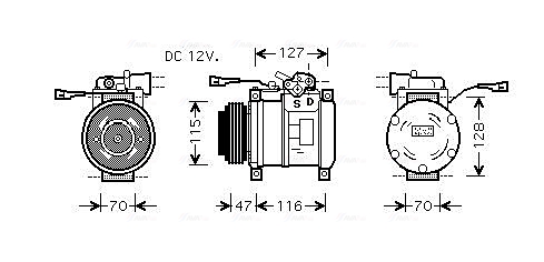 Airco compressor Ava Cooling IVAK076