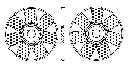 Ventilatorwiel-motorkoeling Ava Cooling IVB121