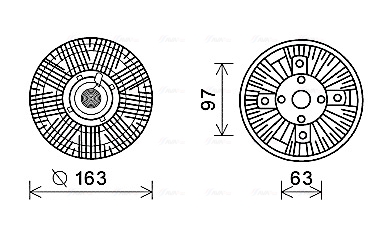 Visco-koppeling Ava Cooling IVC108