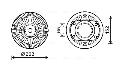 Visco-koppeling Ava Cooling IVC110