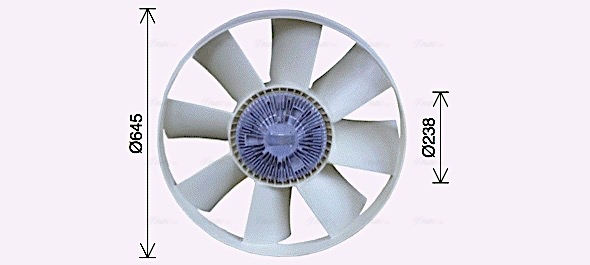 Ventilatorwiel-motorkoeling Ava Cooling IVF142
