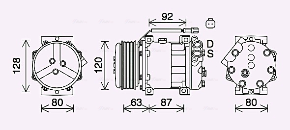 Airco compressor Ava Cooling JBAK005