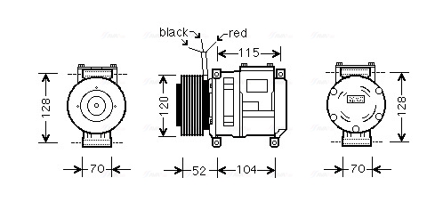 Airco compressor Ava Cooling JDAK002