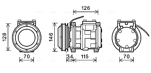 Airco compressor Ava Cooling JDAK015
