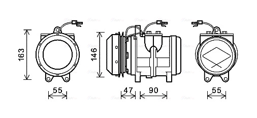 Airco compressor Ava Cooling JDAK017