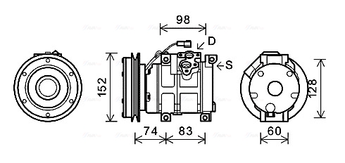 Airco compressor Ava Cooling JDAK018