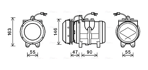 Airco compressor Ava Cooling JDAK020