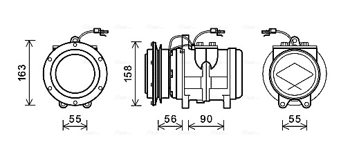 Airco compressor Ava Cooling JDAK021