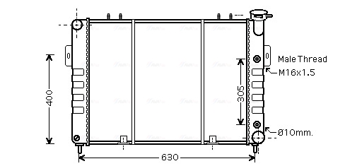 Radiateur Ava Cooling JE2037