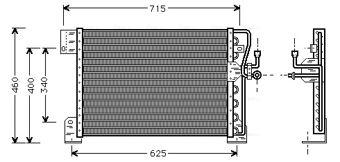 Airco condensor Ava Cooling JE5005