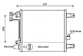 Airco condensor Ava Cooling JE5057