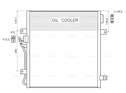 Airco condensor Ava Cooling JE5091