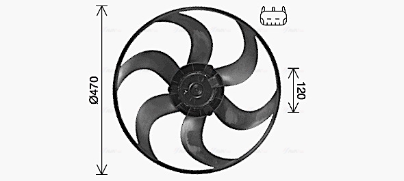 Ventilatorwiel-motorkoeling Ava Cooling JE7084