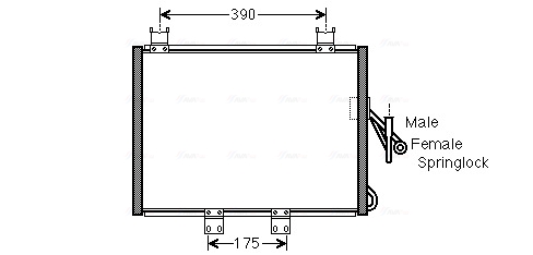 Airco condensor Ava Cooling JEA5048