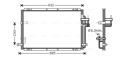 Airco condensor Ava Cooling KA5085