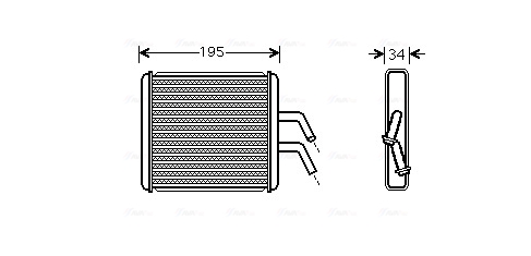 Kachelradiateur Ava Cooling KA6044