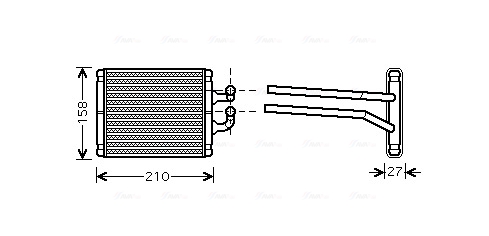 Kachelradiateur Ava Cooling KA6067