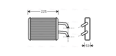 Kachelradiateur Ava Cooling KA6109