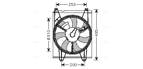 Ventilatorwiel-motorkoeling Ava Cooling KA7513