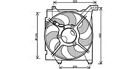 Ventilatorwiel-motorkoeling Ava Cooling KA7517