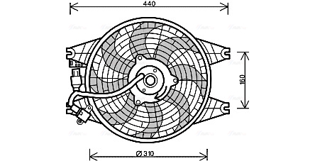 Ventilatorwiel-motorkoeling Ava Cooling KA7518