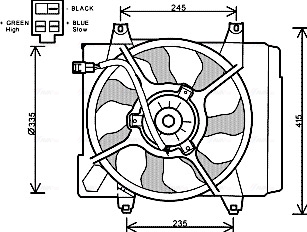 Ventilatorwiel-motorkoeling Ava Cooling KA7521