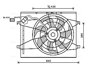 Ventilatorwiel-motorkoeling Ava Cooling KA7523