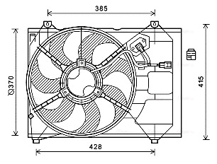 Ventilatorwiel-motorkoeling Ava Cooling KA7527