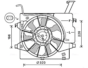 Ventilatorwiel-motorkoeling Ava Cooling KA7535